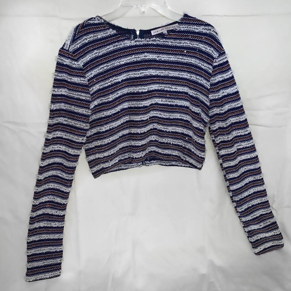 Cropped Stripe Sweater